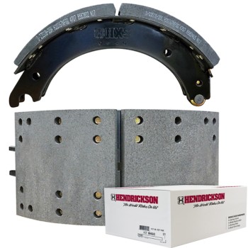 Hendrickson H20 Lined Brake Shoe - HXS Brake Major Overhaul Kit - 16.5” x 7”